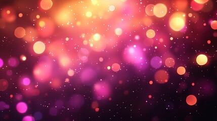 Poster - colorful firework with bokeh background. new year celebration, abstract holiday background.
