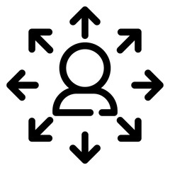 Networking line icon
