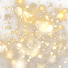 Wall Mural - png abstract blurred background with bokeh lights in beige and gold colors abstract effect celebrati