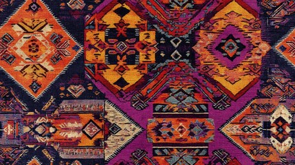 Poster - Geometric ethnic oriental pattern traditional design suitable for backgrounds carpets wallpapers clothing wrapping and fabric Abstract