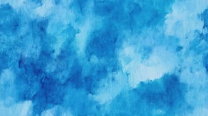 Poster - light blue watercolor texture high resolution oil painted texture suitable for design use seamless t