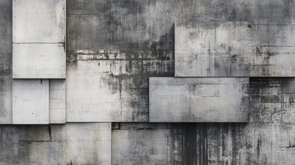 Poster - Textured concrete wall showcasing modern design elements suitable for product presentations and mockups in 3D illustration