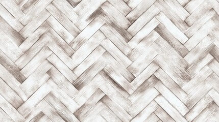 Poster - seamless herringbone wood parquet texture in light tones