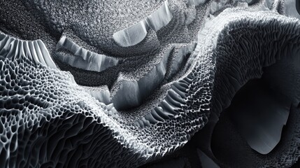 Poster - Abstract monochrome background featuring a textured effect in black and white tones