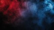 © KhaizanGraphic - Abstract red and blue smoke swirling on a dark background