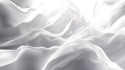 Poster - Dynamic gradient abstract background in white hues