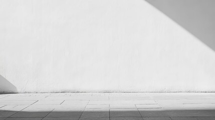 Poster - Minimalist White Wall with Smooth Background