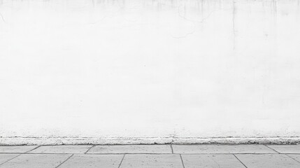 Poster - Smooth Empty White Wall Background for Design Use