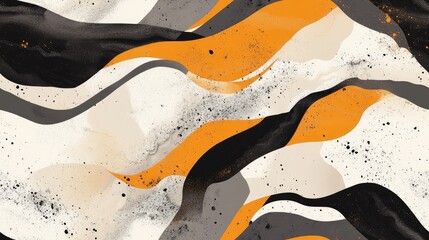 Poster - Ceramic pattern design featuring a marble motif abstract elements and blotting for an intriguing abstract background
