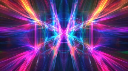 Poster - Multicolored laser light abstract background for design and patterns