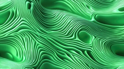 Poster - Bright Green Seamless Optical Art Plasma