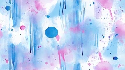 Poster - Blue Abstract Spot Wet Bohemian Acrylic Drip Colorful Seamless Art Shape Wash Color Effect Modern Geometric Stripe Pattern Soft Abstract Sponge Pink Ink Pattern Ink Water Shape
