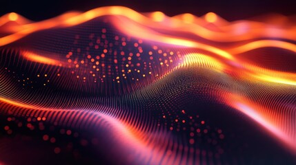 Poster - Background with luminous lines