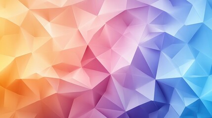 Poster - Low Polygon Triangle Pattern Backdrop