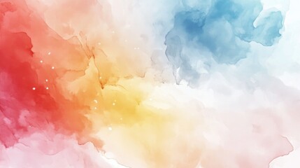 Wall Mural - Colorful abstract watercolor background in a digital art style