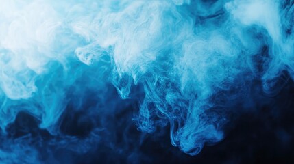Poster - 4K Abstract Background of a Blue Liquid Gradient Featuring Subtle Noise Effects