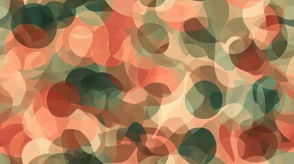 Poster - Seamless pattern featuring abstract spots with a transparent effect