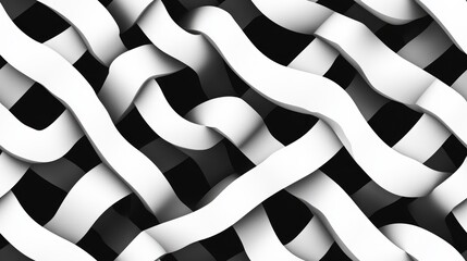 Poster - Abstract geometric pattern featuring a seamless design Monochrome ornament with a modern graphic style Minimalistic lattice graphic design
