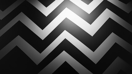 Poster - Monochrome zigzag striped pattern for backgrounds and design usage