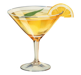 Sticker - PNG  Cocktail martini drink glass.