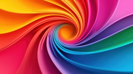 Poster - The artwork features dynamic swirling lines in a spectrum of colors, creating an engaging and lively visual experience