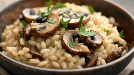 Veganes Pilzrisotto, perfekt für die kulinarische Frühlingsinspiration