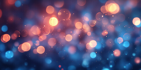 Colorful festive fireworks exploding against a soft blue bokeh background, creating a cheerful and vibrant atmosphere for celebrations and special events.