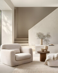 Sofa launge design, modern design, furniture design, art, high details, ethereal interior, bright interior. 3d render.