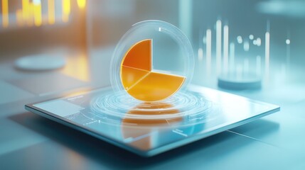 Poster - Modern Data Visualization with Pie Chart Element
