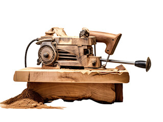 a woodworking machine on a piece of wood