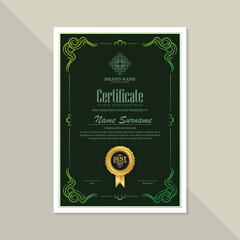 Wall Mural - Achievement certificate best award diploma