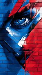 Poster - Vibrant Close-Up of Layered Weathered Paint on Wall