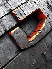 Poster - Abstract Monochromatic Graffiti Art Piece
