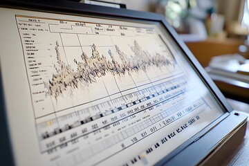 Poster - A detailed graph displaying data trends, possibly from scientific research or analysis.