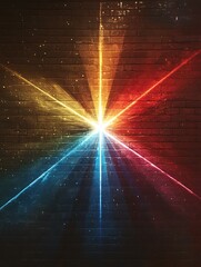 Poster - Vibrant Abstract Explosion of Neon Colors