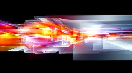 Poster - Colorful Abstract Artistic Representation in Motion