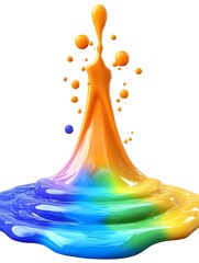 Poster - Colorful Graffiti Art Representation with Dynamic Layers