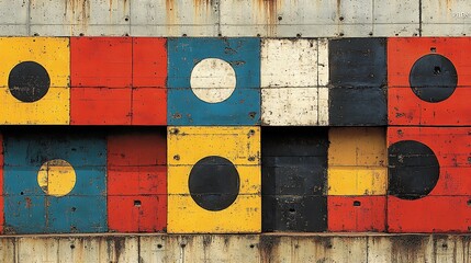 Poster - Vibrant Color Splash with Intricate Patterns