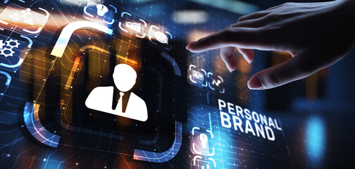 Personal branding brand development business education concept.