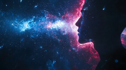 Poster - Exploring the depths of cosmic contemplation a journey through the universe and the human experience