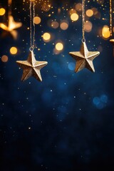 Holiday star abstract background. Template for greeting card poster design