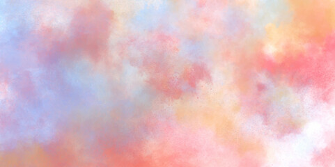 Aufkleber - Abstract light pastel grunge texture painted with watercolor stains. Grunge texture splash paint multicolor art. abstract pastel watercolor background for wallpaper, decoration, graphics design.	
