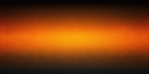 Wall Mural - Abstract background design in black and orange gradient with grainy texture