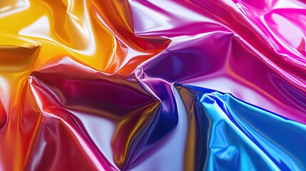 Poster - Shiny plastic texture with smooth, reflective surface and vibrant colors