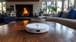 © Rinowz - A close-up view of a smart smoke detector's features, including Wi-Fi connectivity and integration with other smart devices.