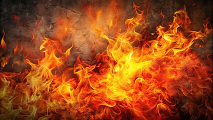 Wall Mural - fiery abstract art on textured background