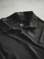 Aufkleber - A collection of minimalist sportswear neatly arranged on a smooth table, providing a clean and organized look for workout enthusiasts. Generative AI
