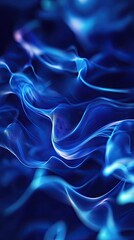 Poster - Beautiful abstract blue background featuring smooth flowing shapes and subtle gradients, perfect for modern artistic designs.