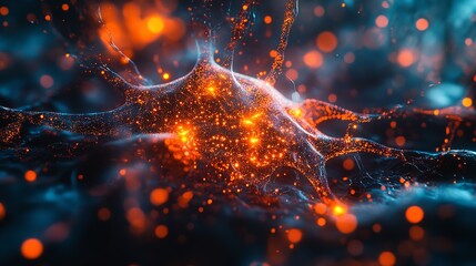 Artificial Intelligence Abstract Background, Design an abstract background incorporating elements of artificial intelligence, such as neural networks and data algorithms