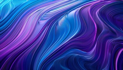 Wall Mural - wavy blue and purple abstract background extreme close up